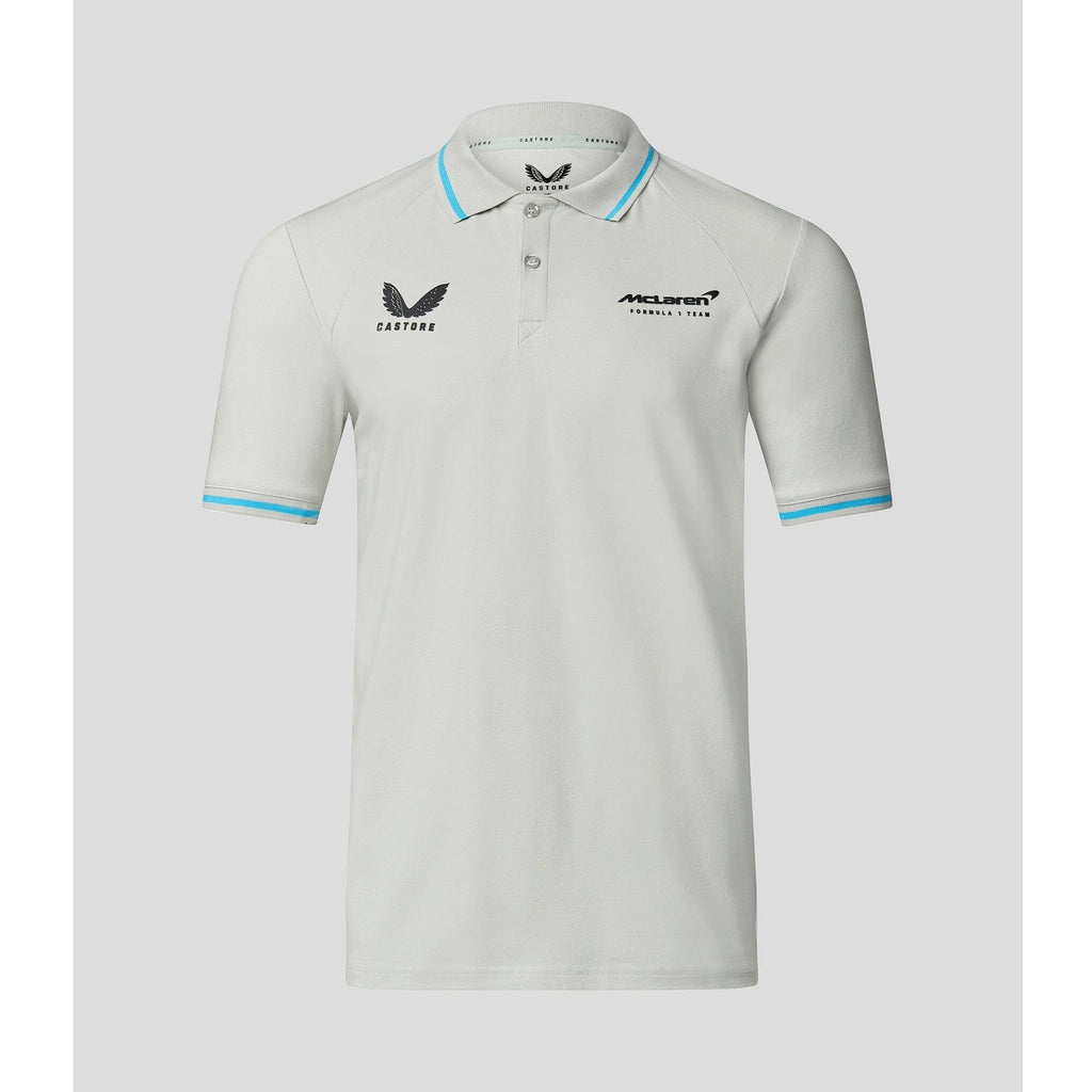McLaren F1 Men's Lifestyle Polo Shirt- Black/Gray/Blue/White Polos Light Gray