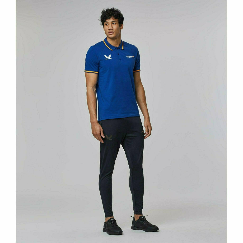 McLaren F1 Men's Lifestyle Polo Shirt- Black/Gray/Blue/White Polos Gray