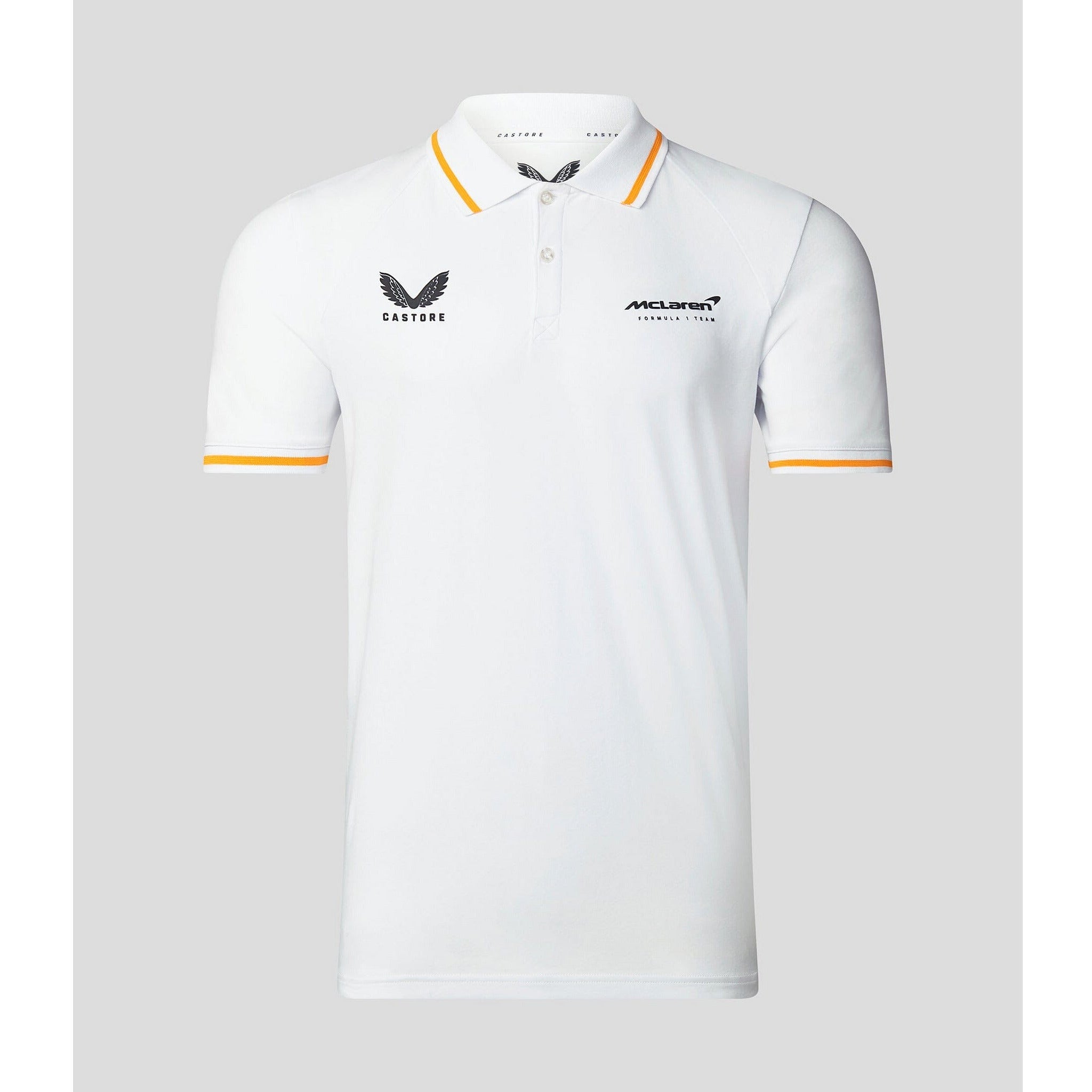 McLaren F1 Men's Lifestyle Polo Shirt- Black/Gray/Blue/White Polos Light Gray