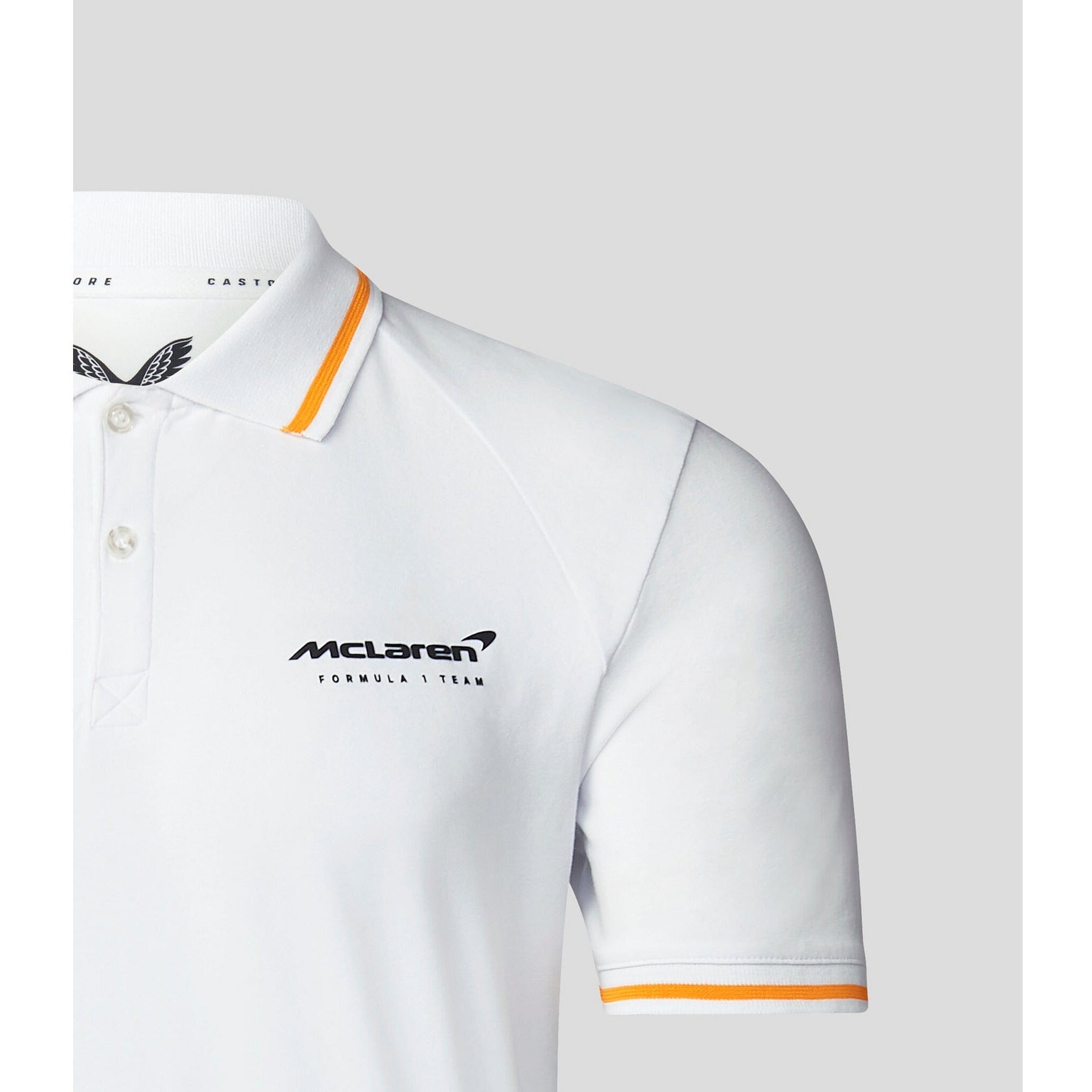McLaren F1 Men's Lifestyle Polo Shirt- Black/Gray/Blue/White Polos Light Gray