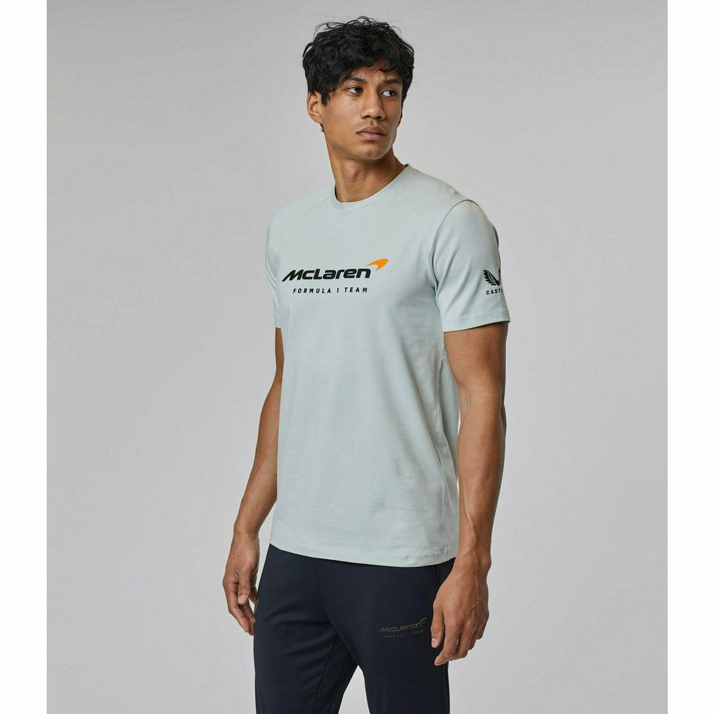 McLaren F1 Men's Lifestyle T-Shirt- Black/Dark Gray/Light Gray/Papaya/Blue/White T-shirts Gray