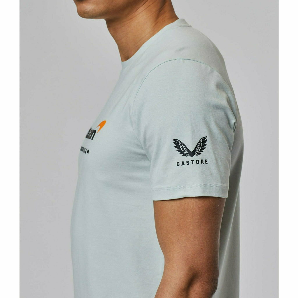 McLaren F1 Men's Lifestyle T-Shirt- Black/Dark Gray/Light Gray/Papaya/Blue/White T-shirts Gray