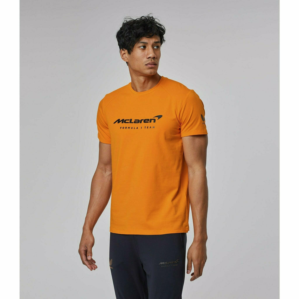 McLaren F1 Men's Lifestyle T-Shirt- Black/Dark Gray/Light Gray/Papaya/Blue/White T-shirts Gray
