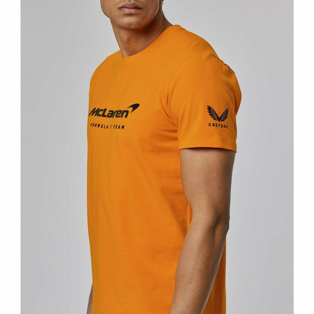 McLaren F1 Men's Lifestyle T-Shirt- Black/Dark Gray/Light Gray/Papaya/Blue/White T-shirts Chocolate