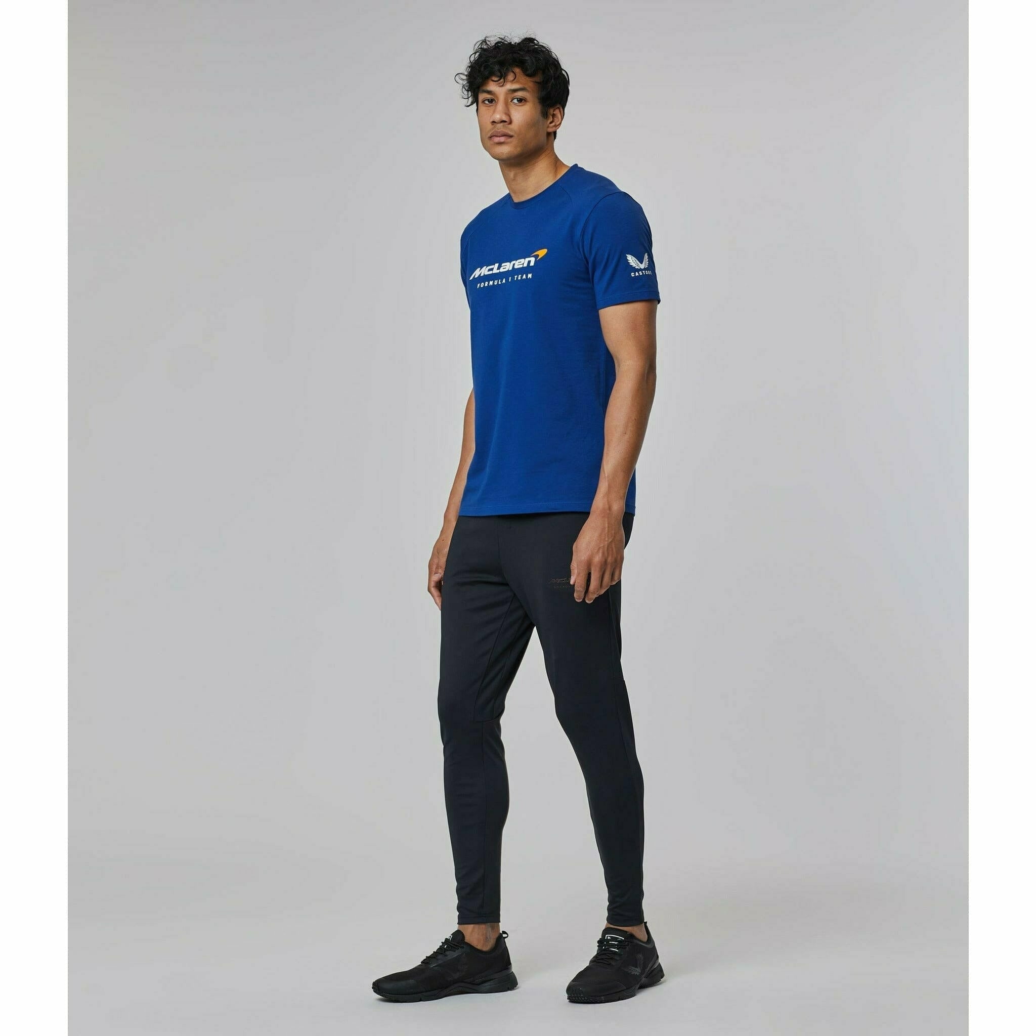 McLaren F1 Men's Lifestyle T-Shirt- Black/Dark Gray/Light Gray/Papaya/Blue/White T-shirts Gray