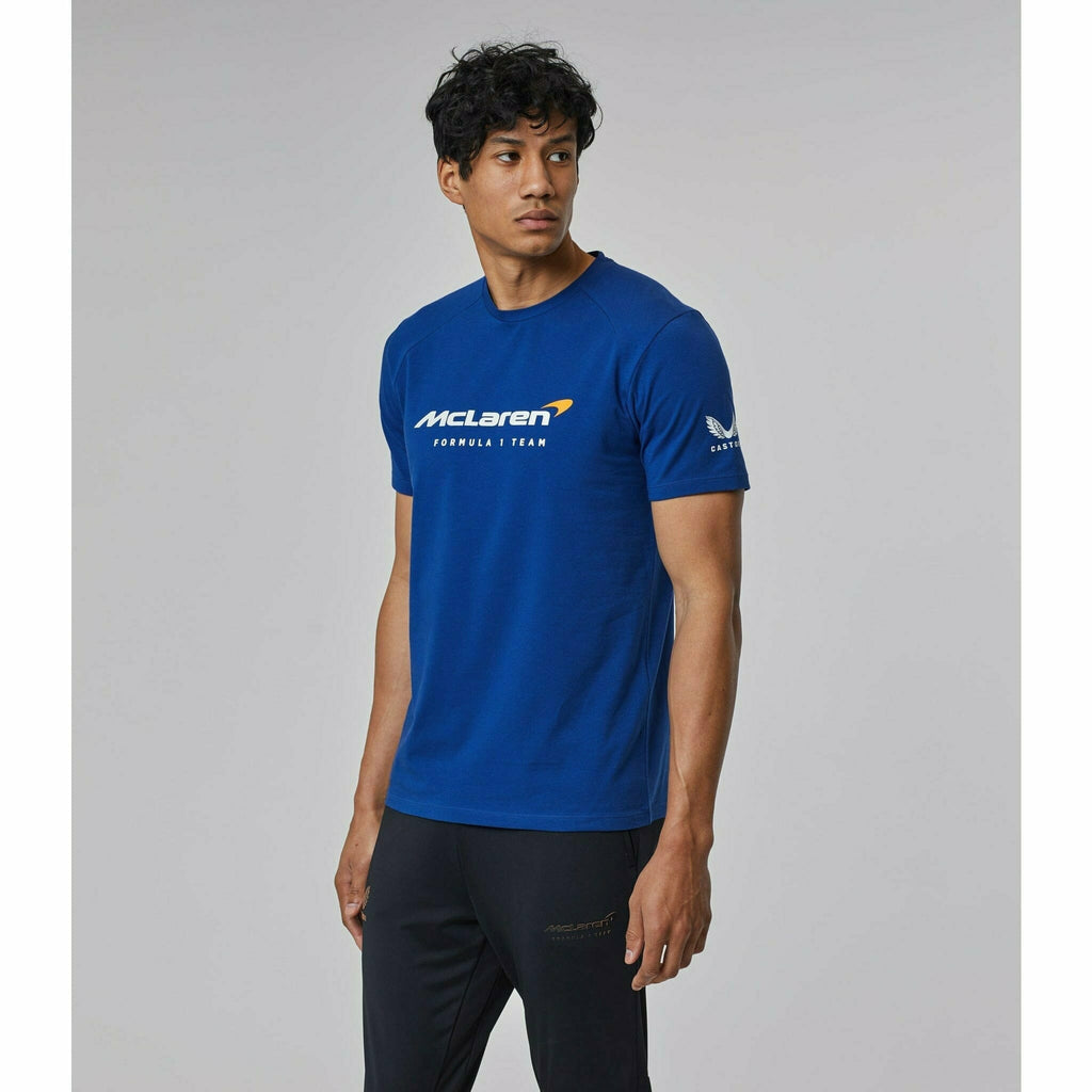 McLaren F1 Men's Lifestyle T-Shirt- Black/Dark Gray/Light Gray/Papaya/Blue/White T-shirts Gray