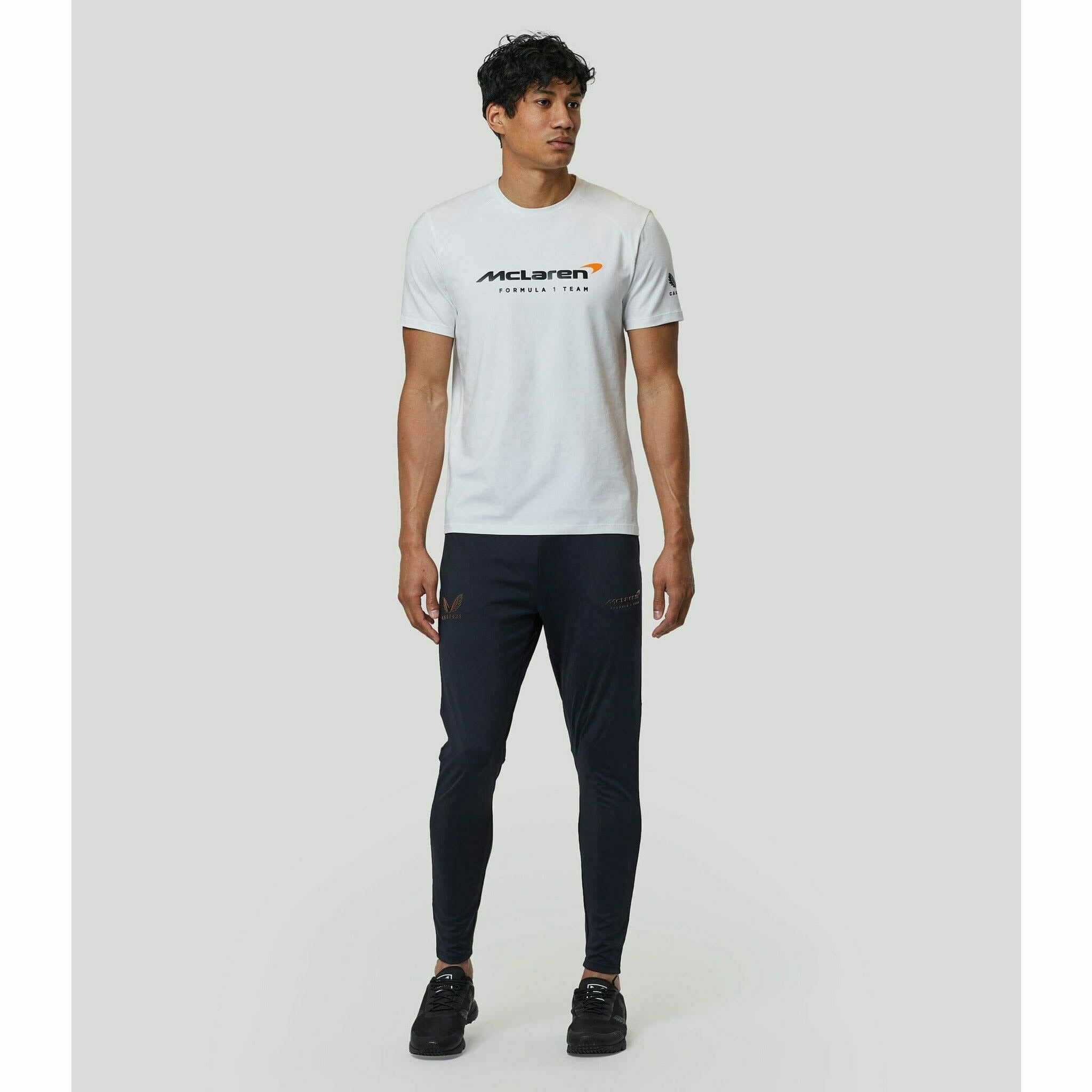 McLaren F1 Men's Lifestyle T-Shirt- Black/Dark Gray/Light Gray/Papaya/Blue/White T-shirts Light Gray
