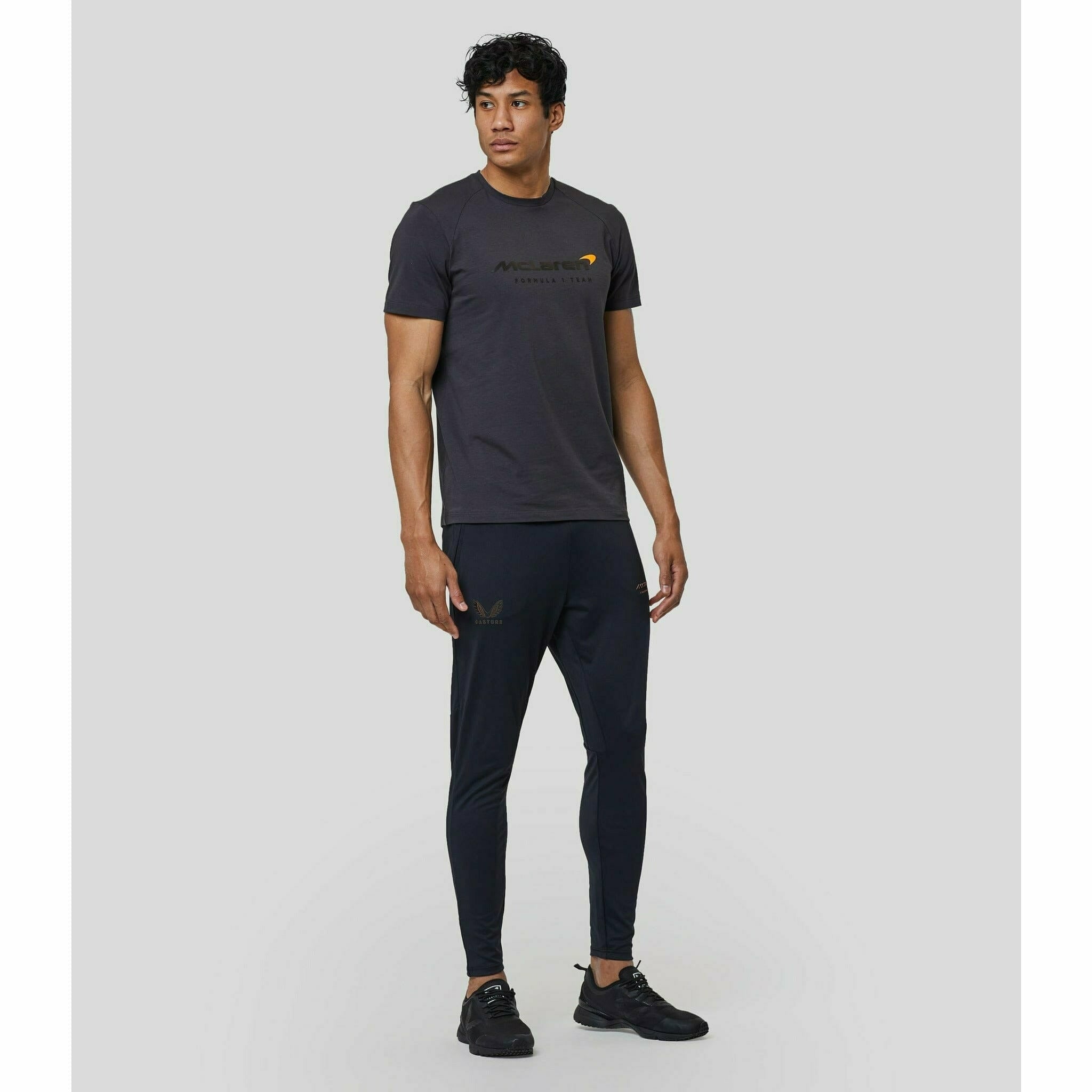 McLaren F1 Men's Lifestyle T-Shirt- Black/Dark Gray/Light Gray/Papaya/Blue/White T-shirts Light Gray