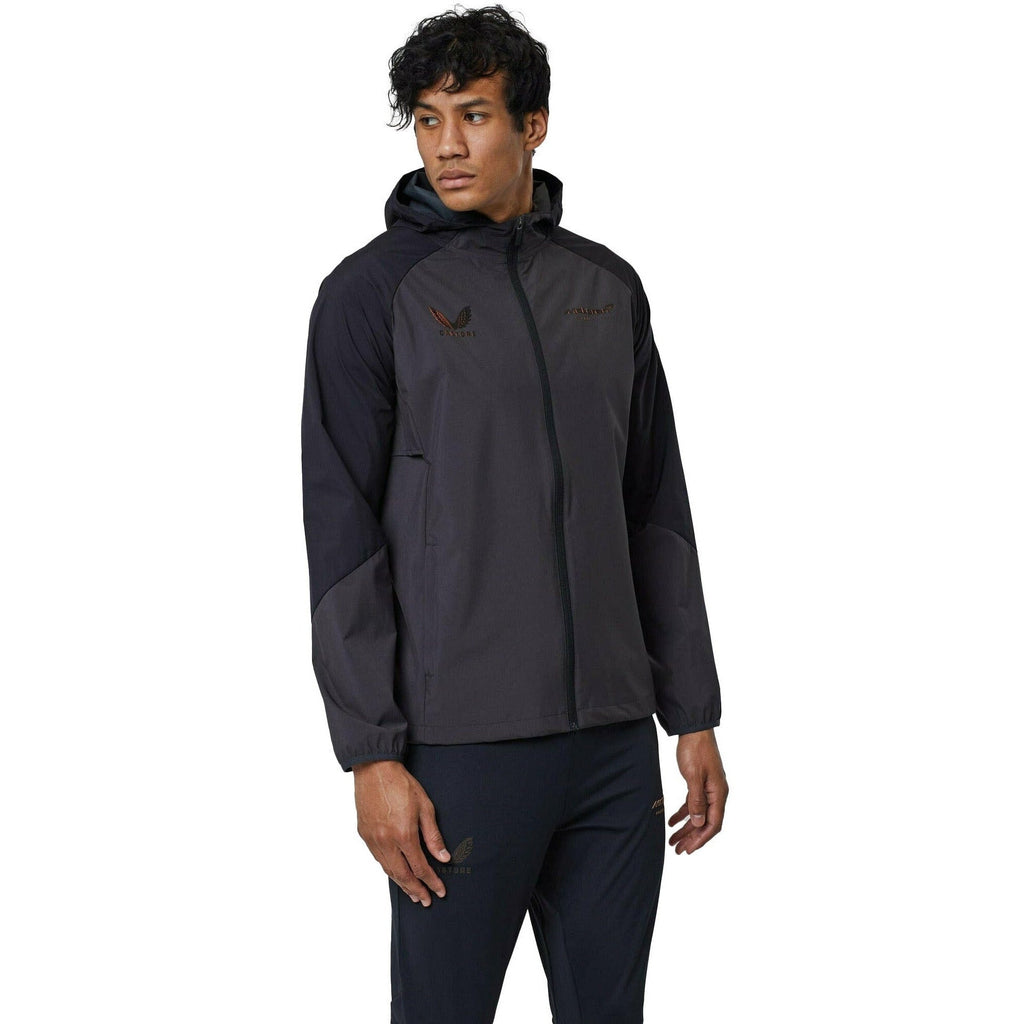 McLaren F1 Men's Performance Wind Runner Jacket- Black Jackets Dark Slate Gray