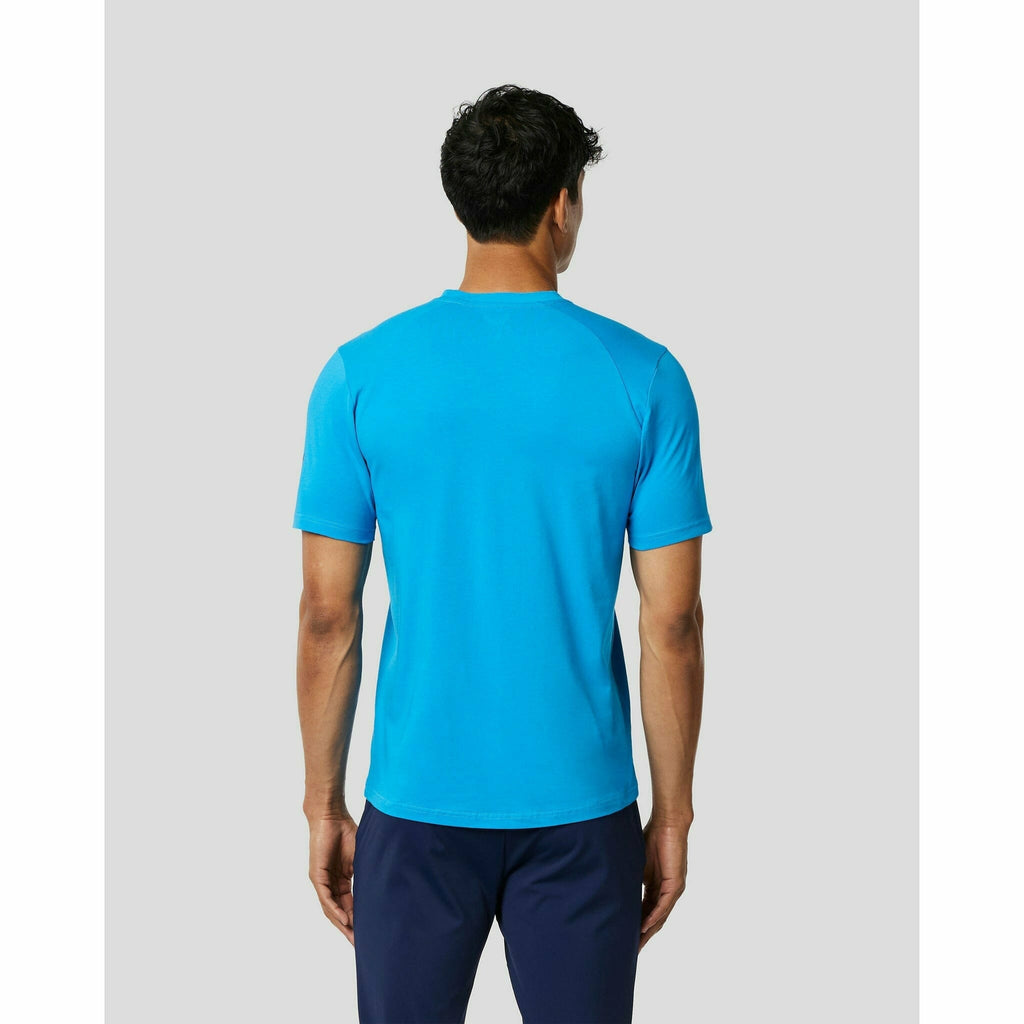Le Mans 24 Hours Men's Castore Heritage Large Logo T-Shirt - Blue/Navy/White T-shirts Dark Cyan