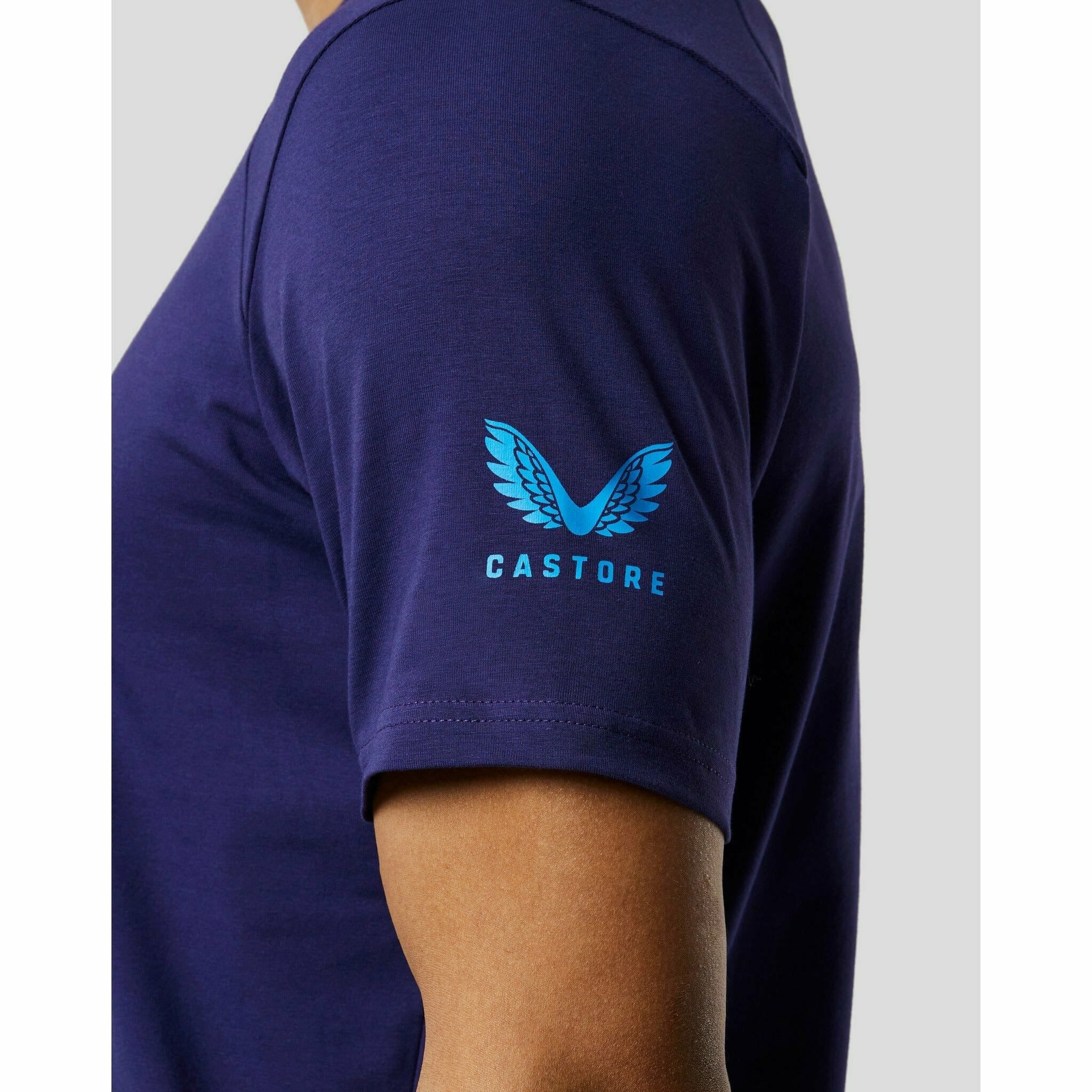 Le Mans 24 Hours Men's Castore Heritage Large Logo T-Shirt - Blue/Navy/White T-shirts Midnight Blue