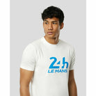 Le Mans 24 Hours Men's Castore Heritage Large Logo T-Shirt - Blue/Navy/White T-shirts Light Gray