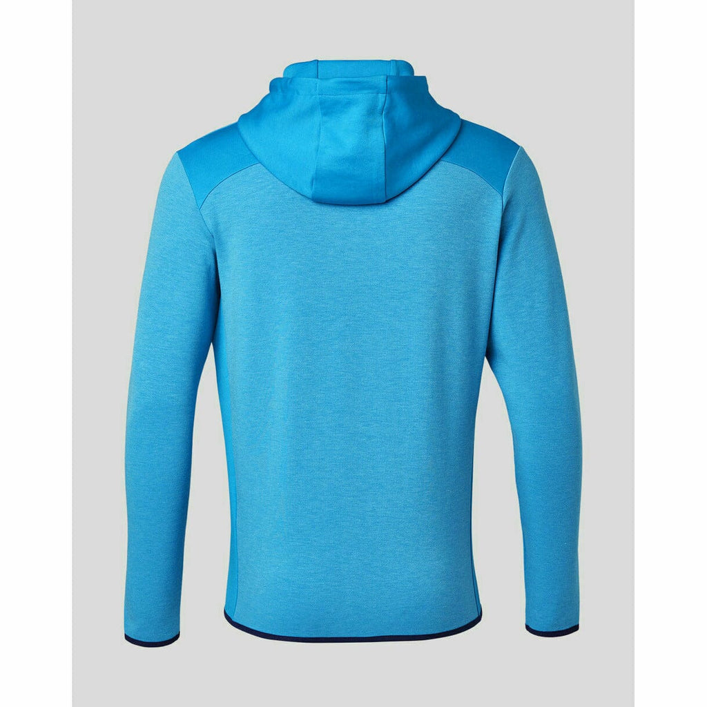 Le Mans 24 Hours Men's Castore Small Logo Hoodie Sweatshirt - Blue Hoodies Steel Blue