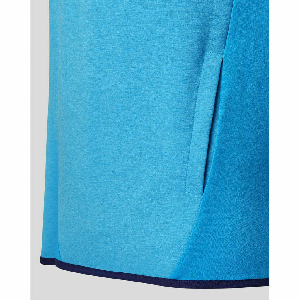 Le Mans 24 Hours Men's Castore Small Logo Hoodie Sweatshirt - Blue Hoodies Medium Turquoise