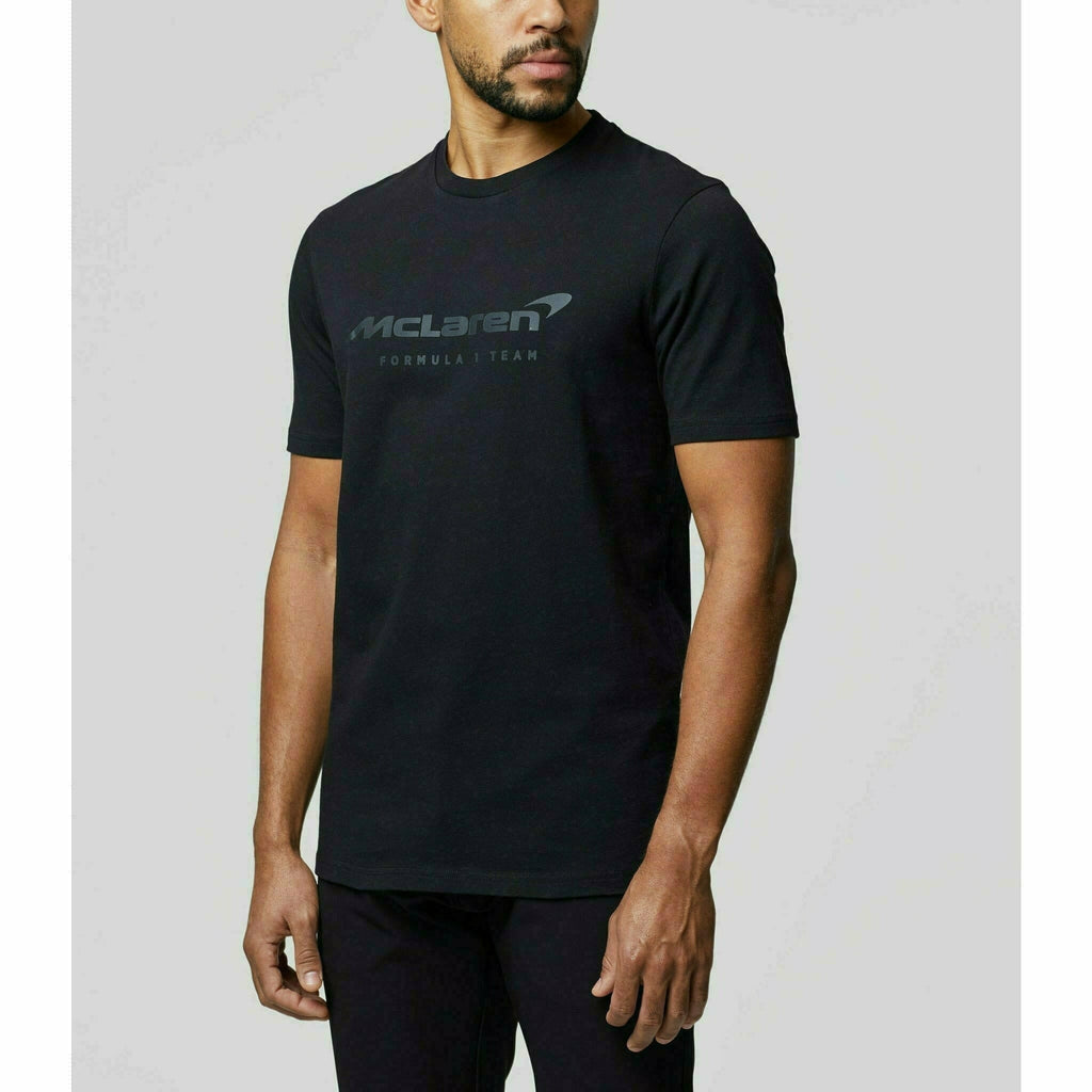 McLaren F1 Men's Core Essentials Logo T-Shirt -Black/White/Papaya/Phantom/Storm Gray/Cloud Blue T-shirts Light Gray
