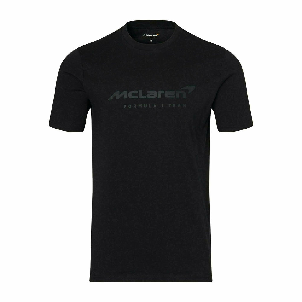 McLaren F1 Men's Core Essentials Logo T-Shirt -Black/White/Papaya/Phantom/Storm Gray/Cloud Blue T-shirts Black