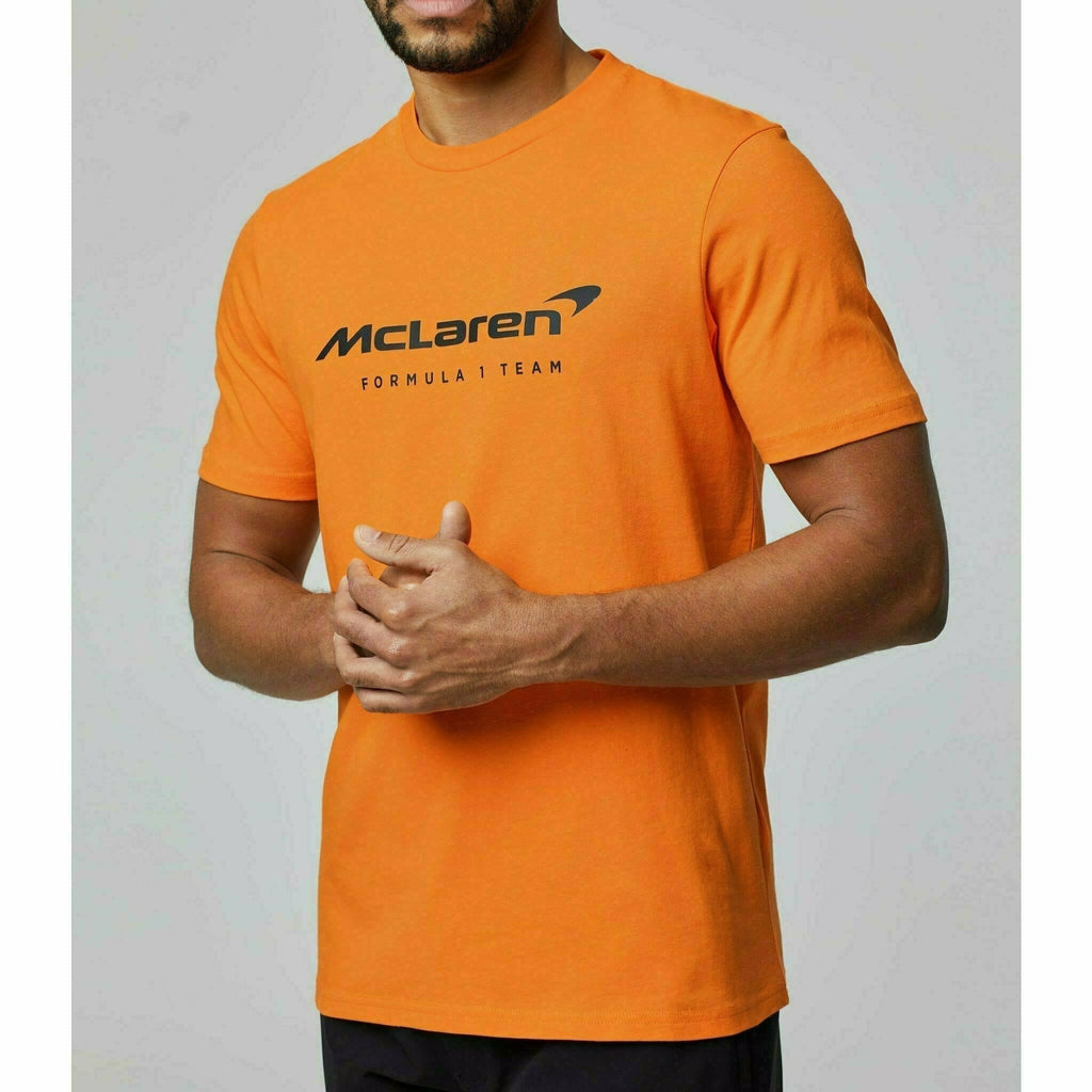 McLaren F1 Men's Core Essentials Logo T-Shirt -Black/White/Papaya/Phantom/Storm Gray/Cloud Blue T-shirts Chocolate