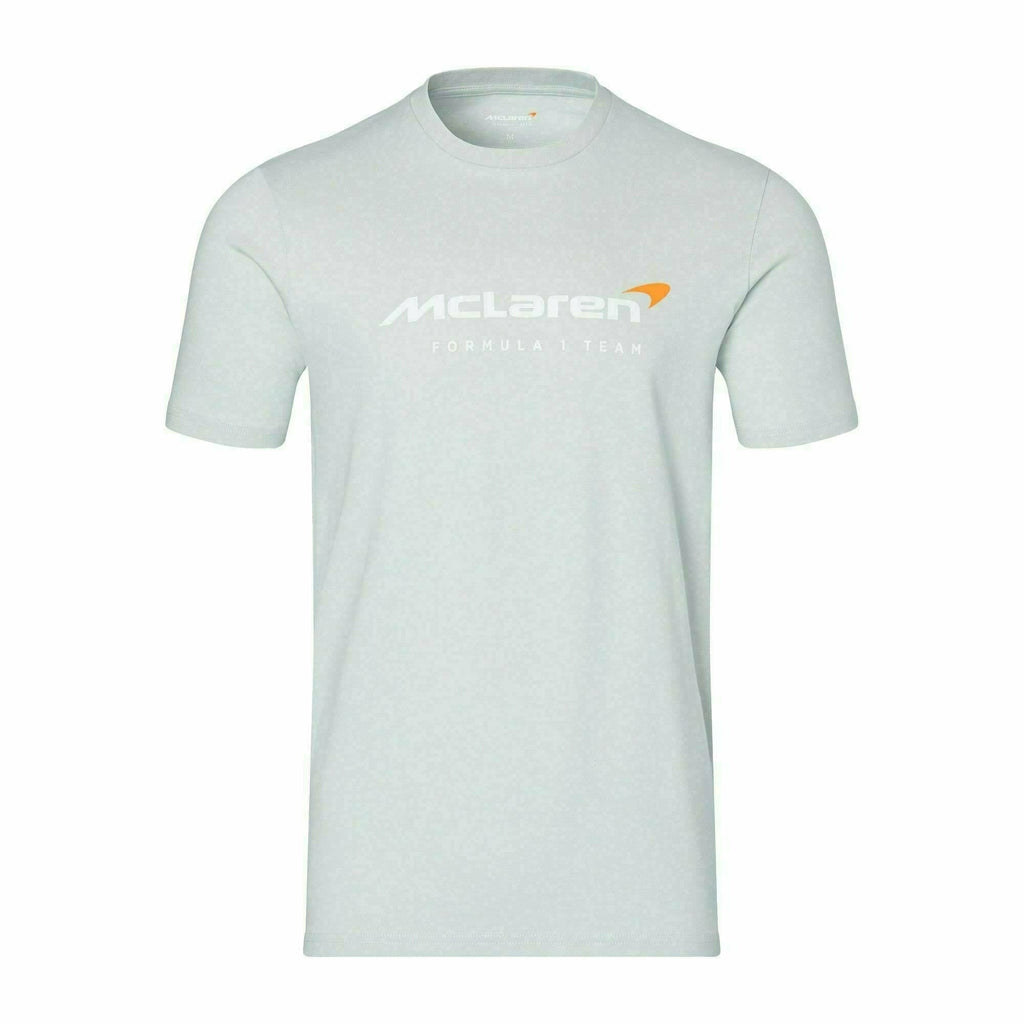 McLaren F1 Men's Core Essentials Logo T-Shirt -Black/White/Papaya/Phantom/Storm Gray/Cloud Blue T-shirts Light Gray