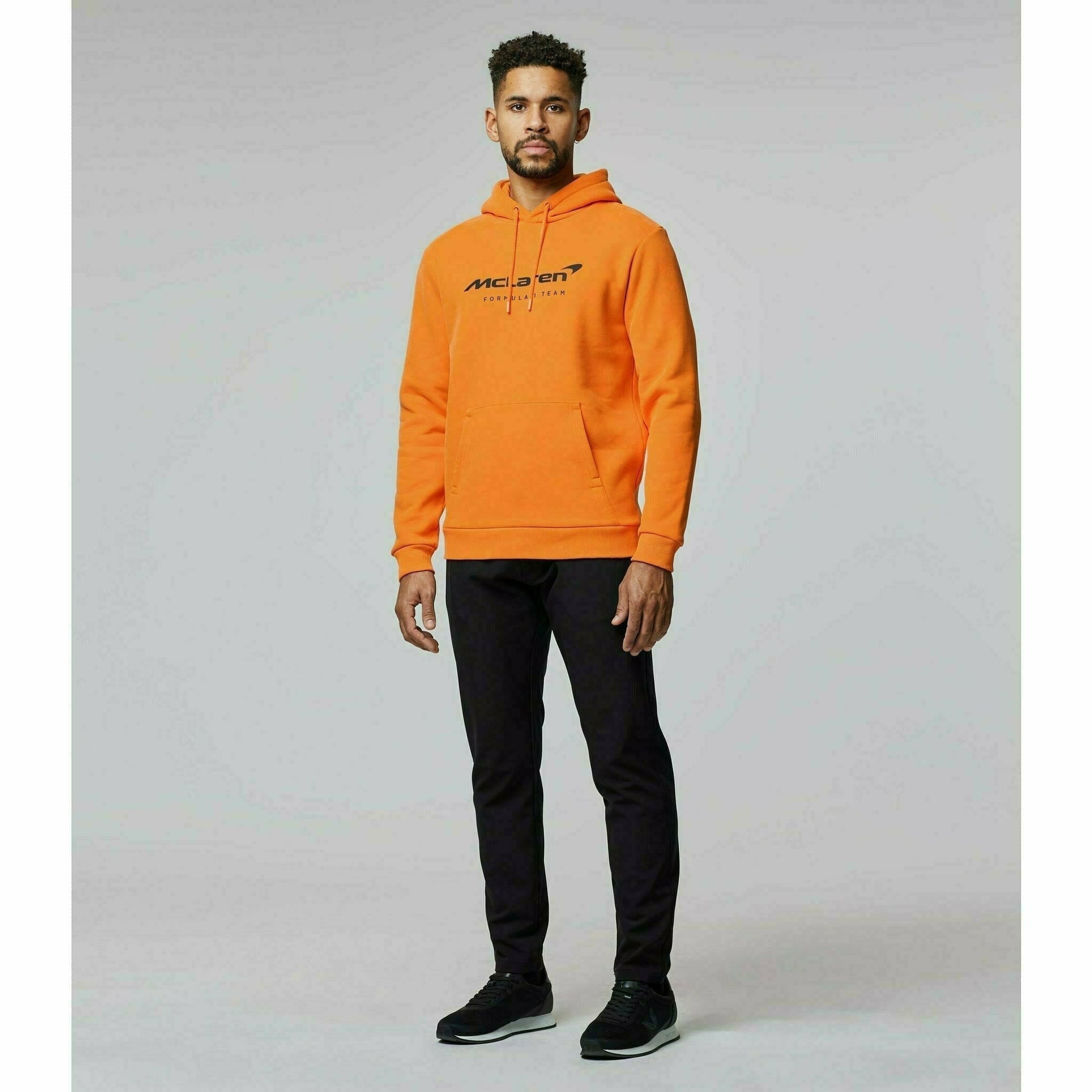 McLaren F1 Men's Core Essentials Hoodie -Black/Papaya/Phantom/Storm Gray/Cloud Blue Hoodies Gray