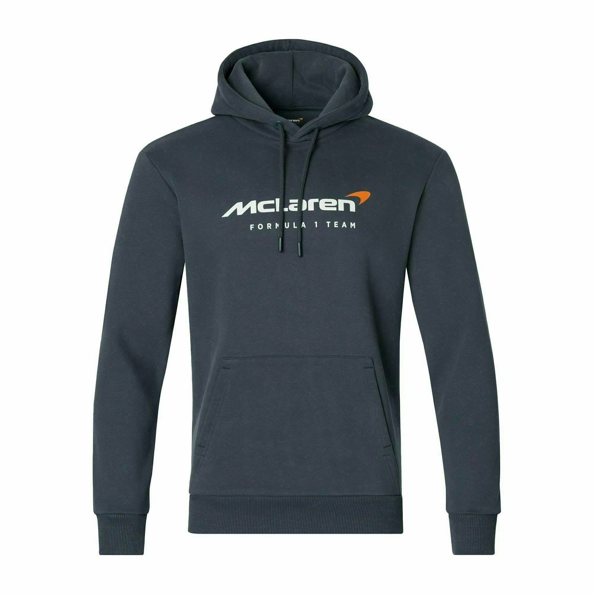 McLaren F1 Men's Core Essentials Hoodie -Black/Papaya/Phantom