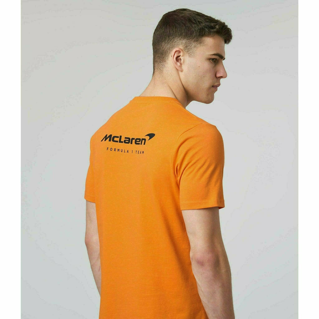 McLaren F1 Mens Core Essentials Logo T-Shirt, Bílá