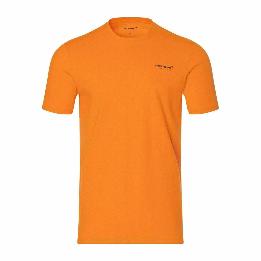 McLaren F1 Men's Core Essentials Small Logo T-Shirt -Black/Papaya/Storm Gray/White/Phantom T-shirts Coral
