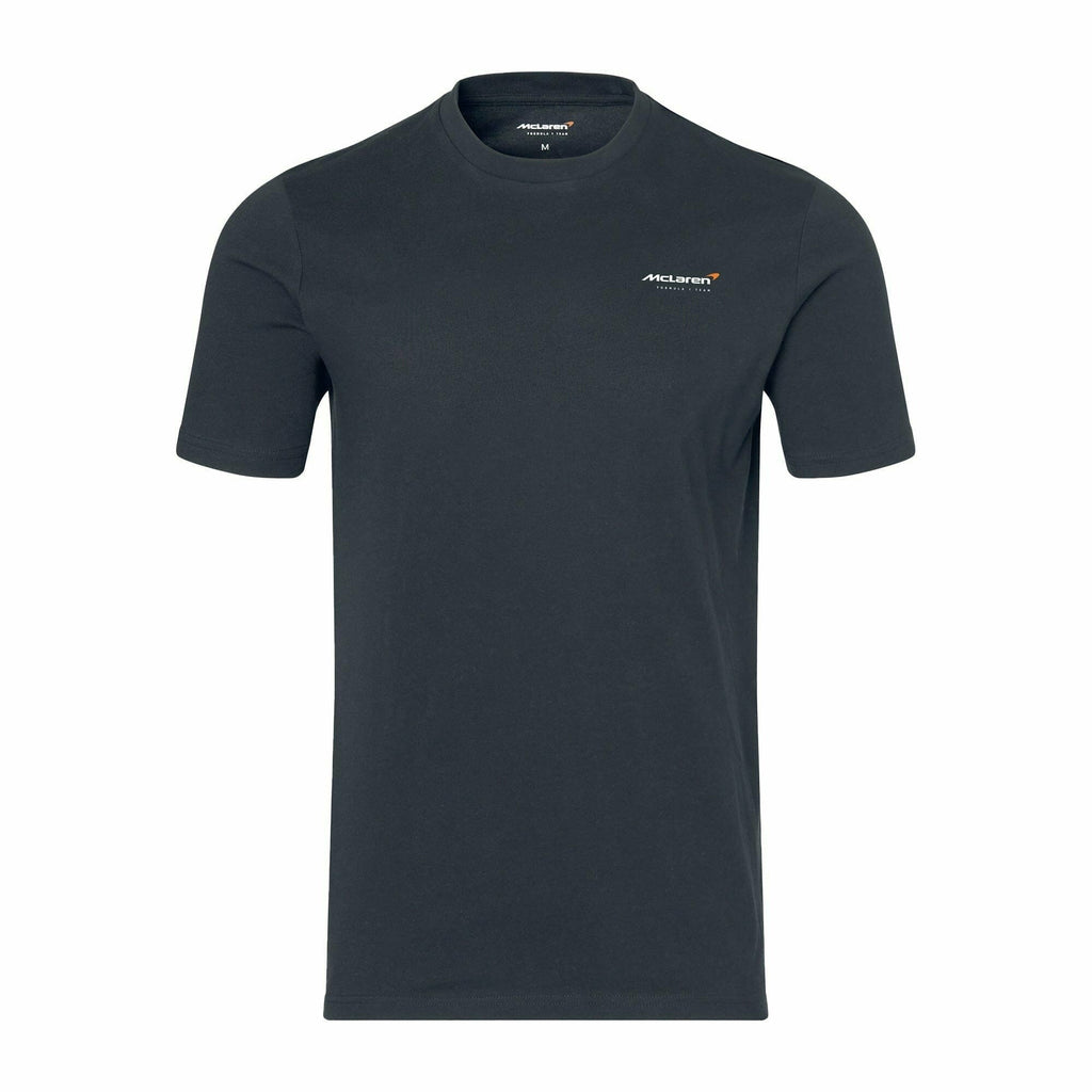 McLaren F1 Men's Core Essentials Small Logo T-Shirt -Black/Papaya/Storm Gray/White/Phantom T-shirts Dark Slate Gray