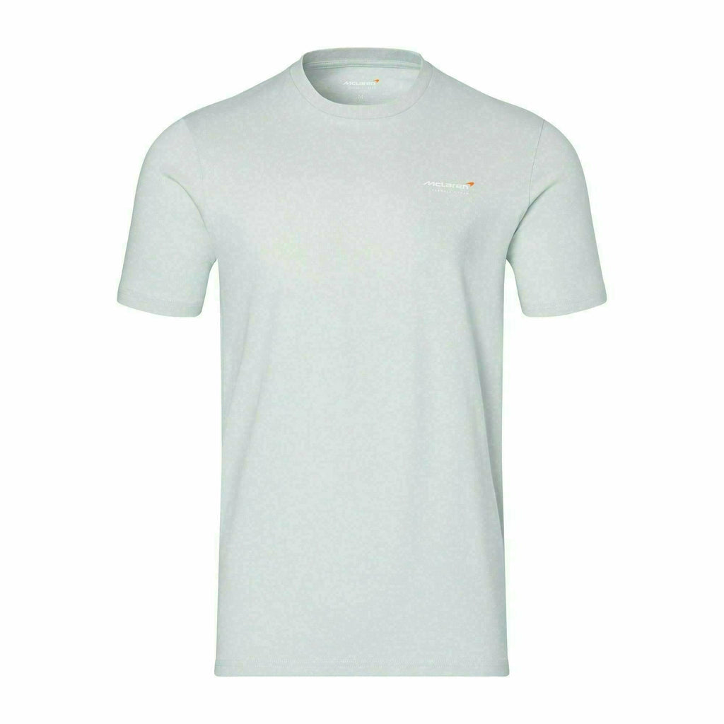 McLaren F1 Men's Core Essentials Small Logo T-Shirt -Black/Papaya/Storm Gray/White/Phantom T-shirts Light Gray