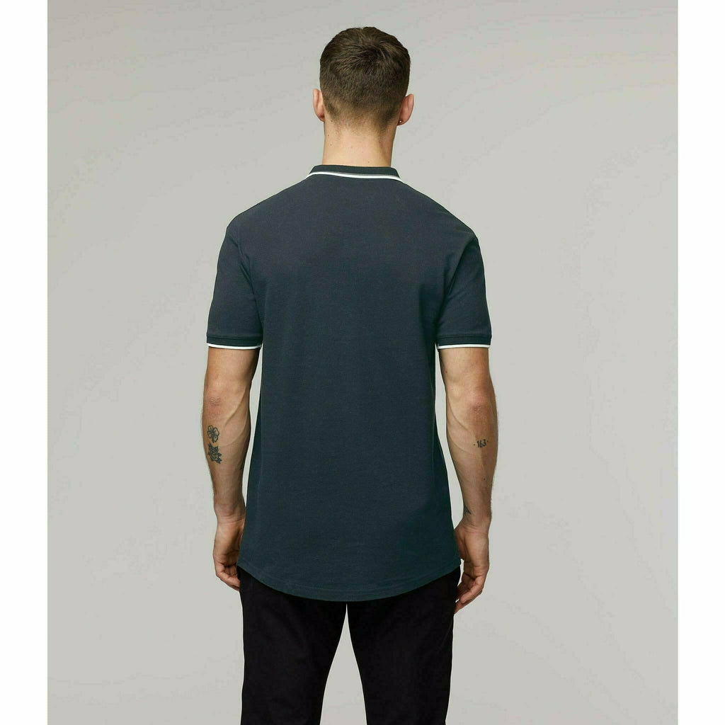 McLaren F1 Men's Core Essentials Small Logo Polo Shirt -Papaya/Vega Blue/Phantom/White/Black Polos Gray