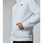 McLaren F1 Men's Small Speedmark Logo Hoodie -White/Vega Blue/Phantom Hoodies Light Gray