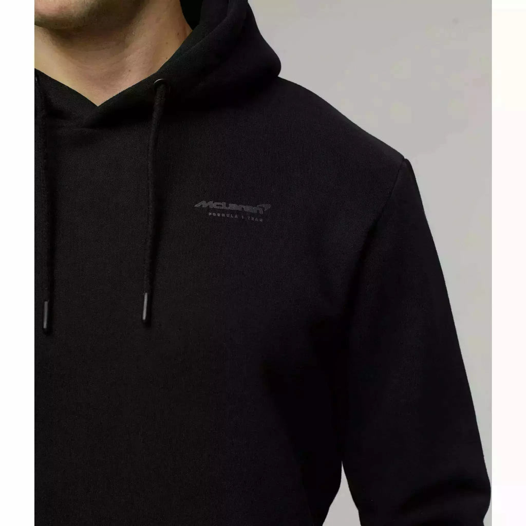 McLaren F1 Men's Lando Norris LN4 Core Hoodie -Black/Storm Gray Hoodies Gray