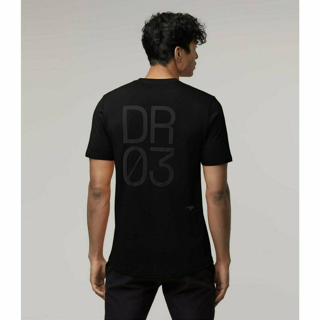 McLaren F1 Men's Daniel Ricciardo Essentials T-Shirt  -Black T-shirts Black