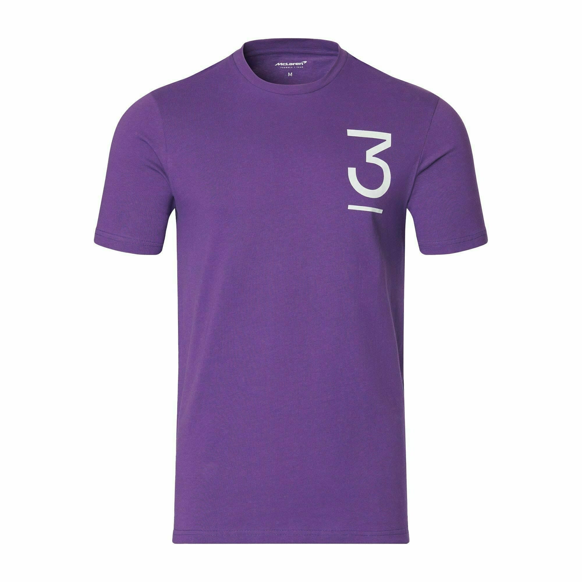 McLaren F1 Men's Daniel Ricciardo Home Territories T-Shirt- Purple T-shirts Dark Slate Blue