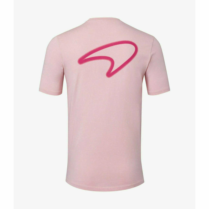 McLaren F1 Men's Miami Neon Graphic T-Shirt-Black/White/Vice Blue/Beetroot Purple/Crystal Rose/Aqua Sky T-shirts Misty Rose