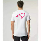 McLaren F1 Men's Miami Neon Graphic T-Shirt-Black/White/Vice Blue/Beetroot Purple/Crystal Rose/Aqua Sky T-shirts Light Gray