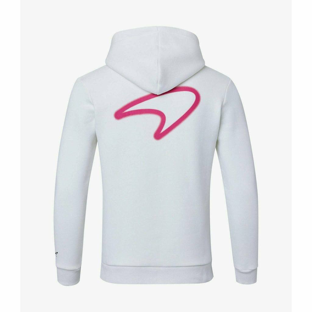 McLaren F1 Men's Miami Neon Graphic Hoodie -Black/White/Vice Blue/Beetroot Purple Hoodies Lavender
