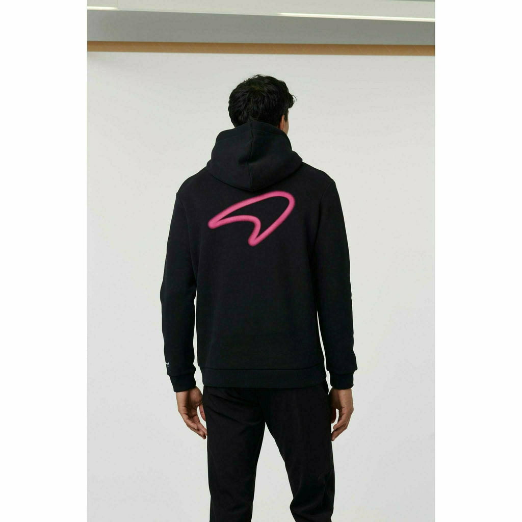 McLaren F1 Men's Miami Neon Graphic Hoodie -Black/White/Vice Blue/Beetroot Purple Hoodies Black