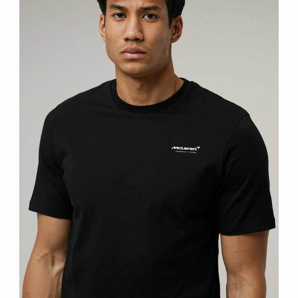 McLaren F1 Special Edition Monaco GP Men's Slogan T-Shirt - Blue/Black/Orange T-shirts Dark Gray