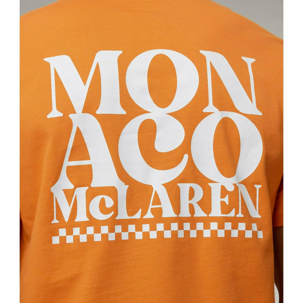 McLaren F1 Special Edition Monaco GP Men's Slogan T-Shirt - Blue/Black/Orange T-shirts Chocolate