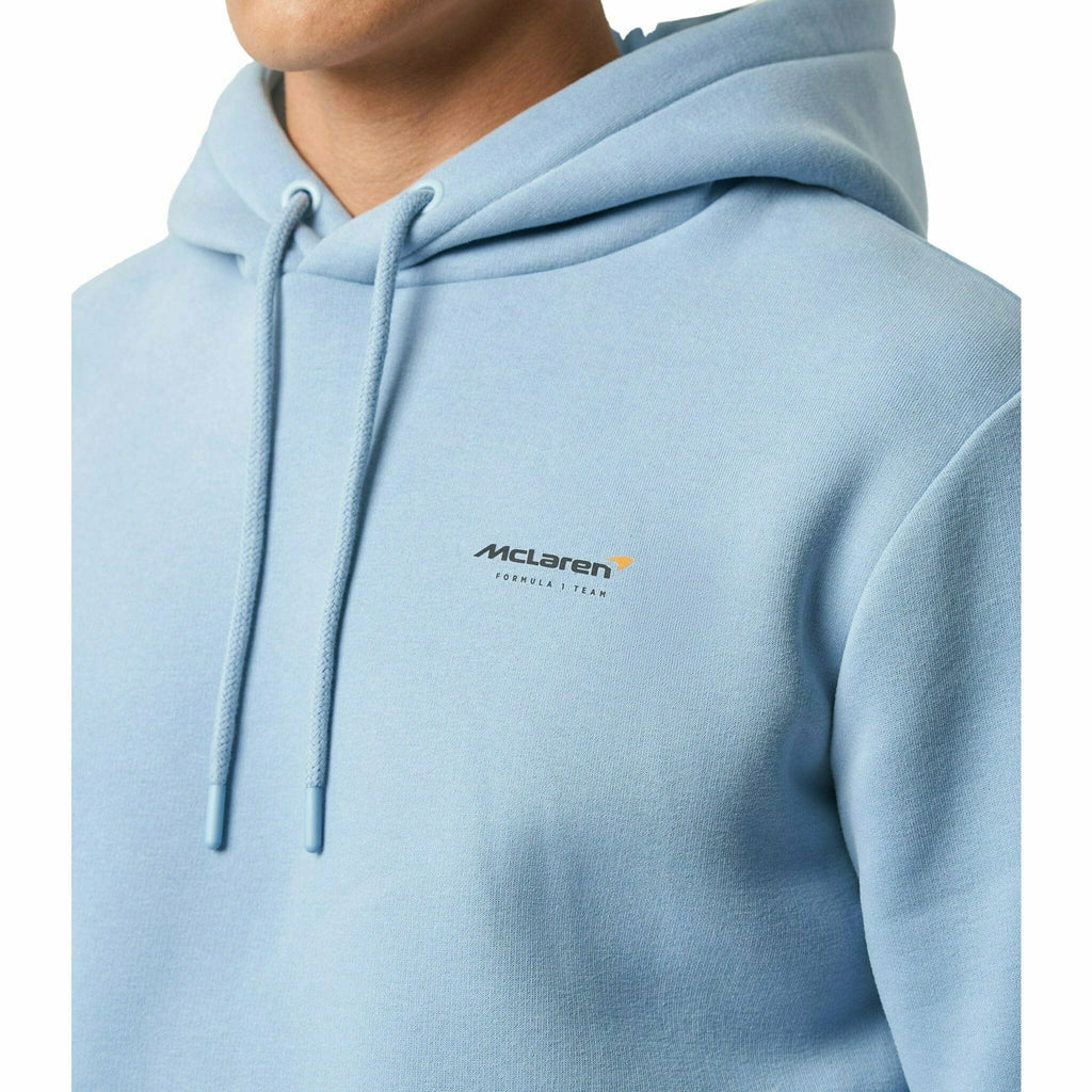 McLaren F1 Special Edition Monaco GP Women's Slogan Hoodie - Blue/Black Hoodies Light Steel Blue