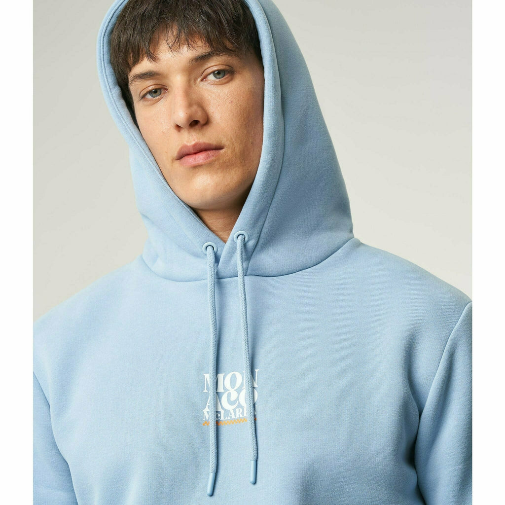 McLaren F1 Special Edition Monaco GP Men's Graphic Hoodie - Blue Hoodies Light Gray