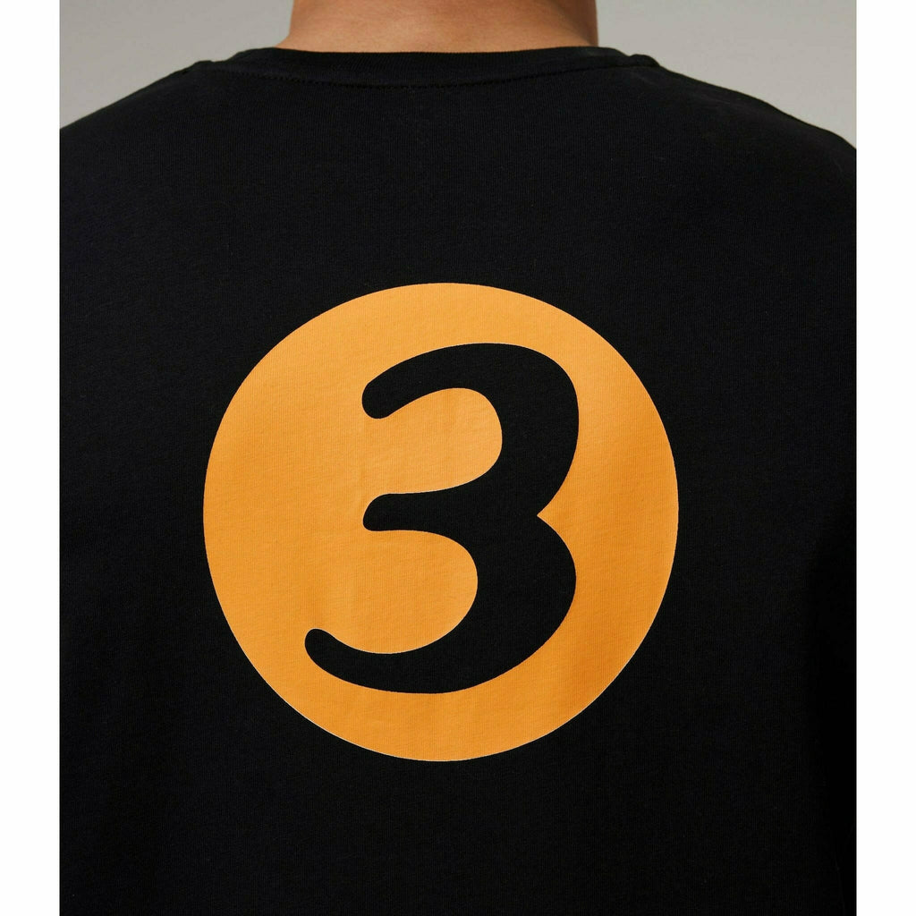 McLaren F1 Special Edition Monaco GP Men's Daniel Ricciardo's #3 Driver T-Shirt - Black/Blue/Orange T-shirts Black