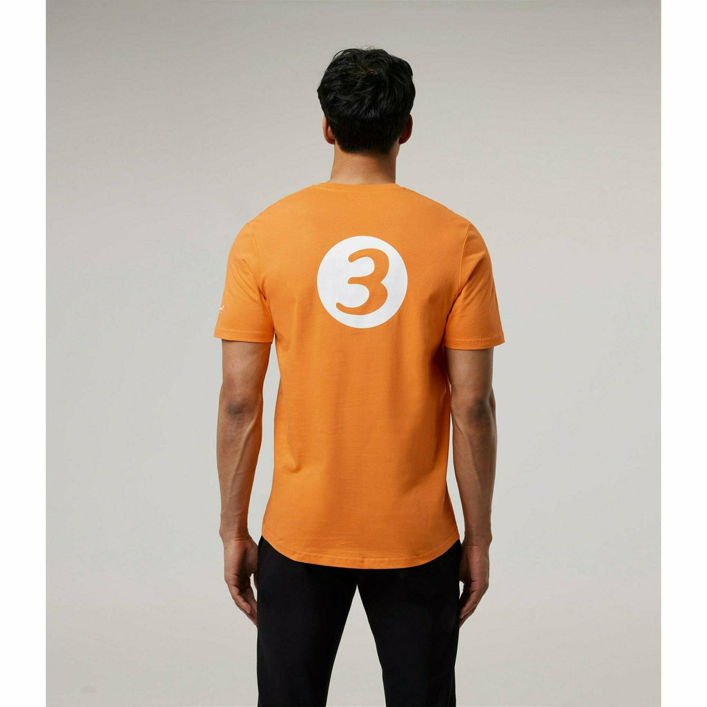 McLaren F1 Special Edition Monaco GP Men's Daniel Ricciardo's #3 Driver T-Shirt - Black/Blue/Orange T-shirts Gray