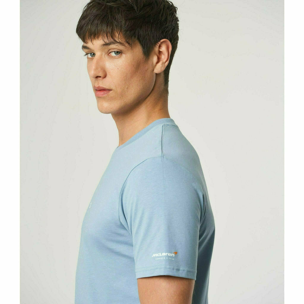 McLaren F1 Special Edition Monaco GP Men's Daniel Ricciardo's #3 Driver T-Shirt - Black/Blue/Orange T-shirts Light Gray