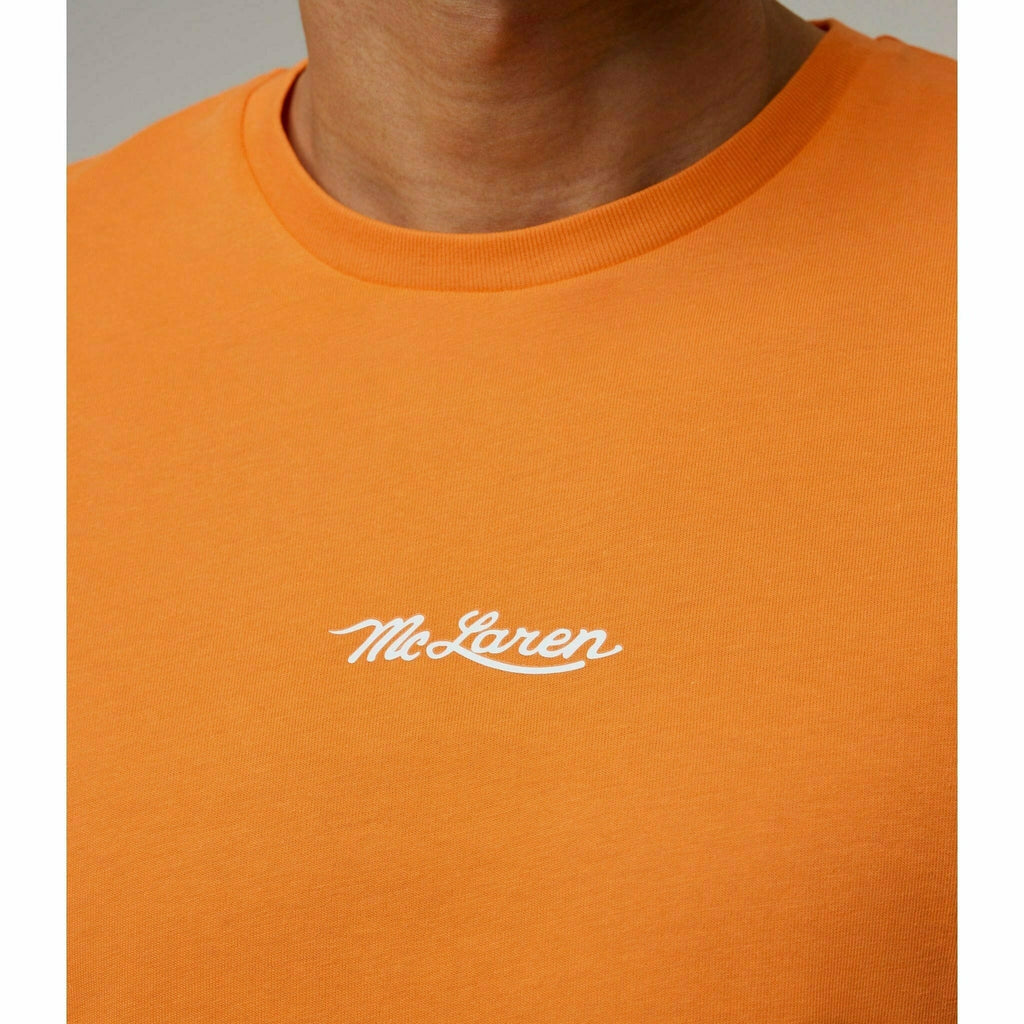 McLaren F1 Special Edition Monaco GP Men's Lando Norris #4 Driver T-Shirt - Black/Blue/Orange T-shirts Chocolate