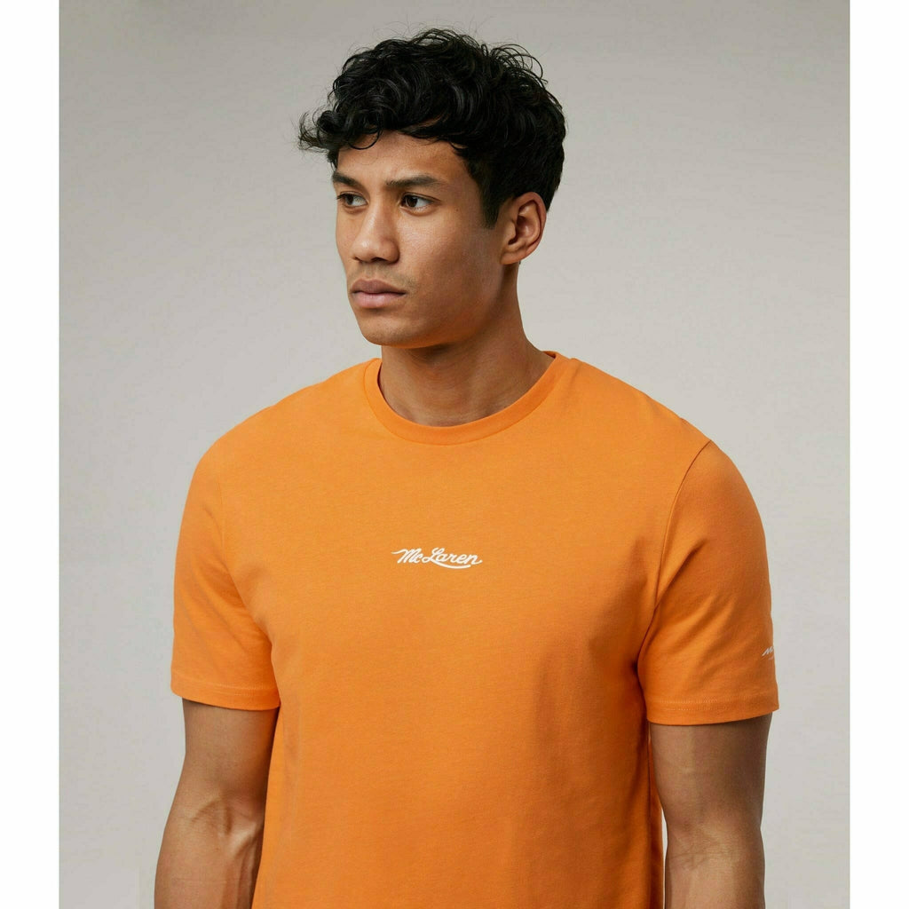 McLaren F1 Special Edition Monaco GP Men's Lando Norris #4 Driver T-Shirt - Black/Blue/Orange T-shirts Gray