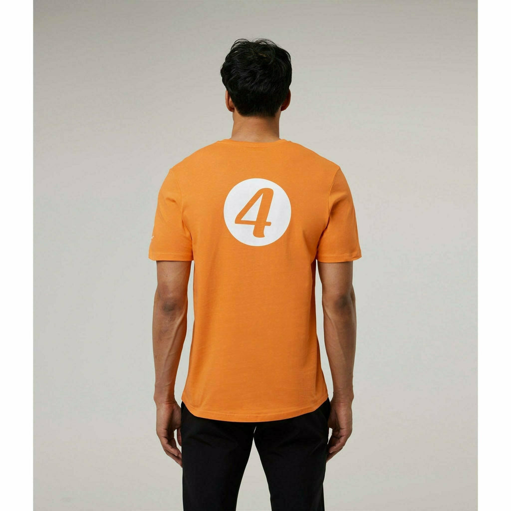 McLaren F1 Special Edition Monaco GP Men's Lando Norris #4 Driver T-Shirt - Black/Blue/Orange T-shirts Gray