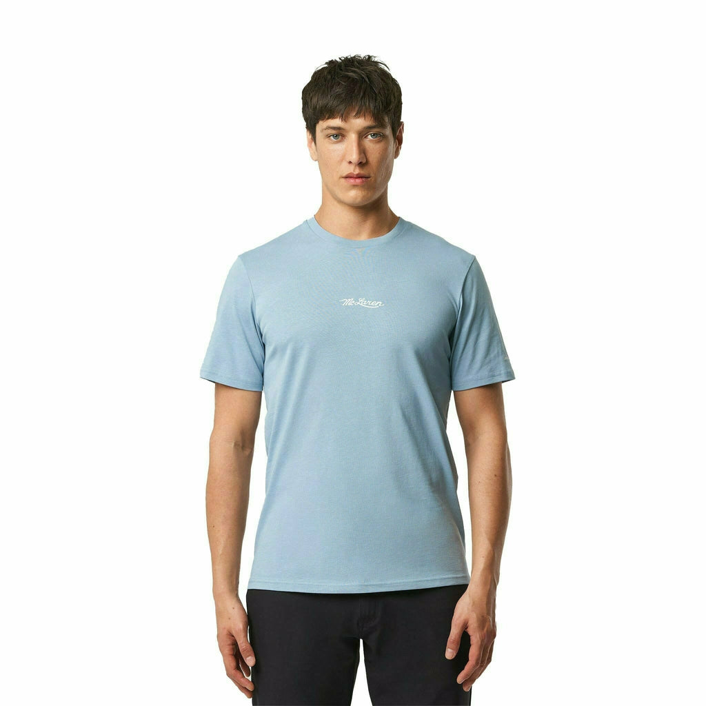 McLaren F1 Special Edition Monaco GP Men's Lando Norris #4 Driver T-Shirt - Black/Blue/Orange T-shirts Gray
