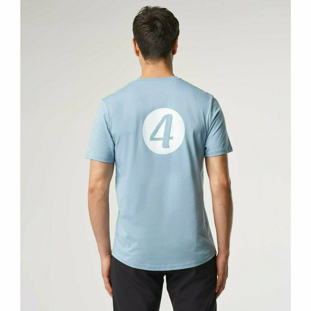 McLaren F1 Special Edition Monaco GP Men's Lando Norris #4 Driver T-Shirt - Black/Blue/Orange T-shirts Light Gray