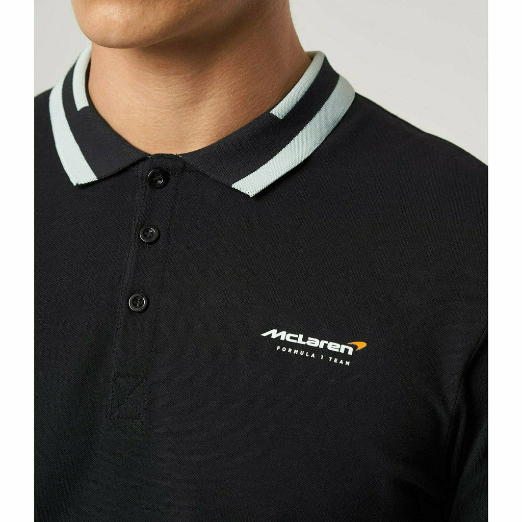 McLaren F1 Special Edition Monaco GP Men's Polo Shirt - Black/Blue Polos Gray